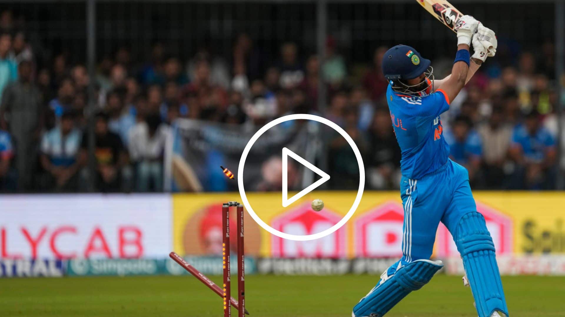 [Watch] KL Rahul's Leg Stump Send For A Ride By 'Dangerous' Cameron Green Delivery